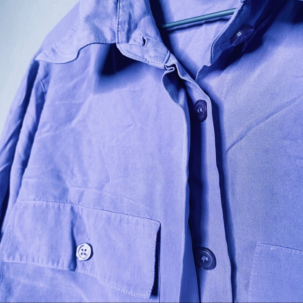 Light Purple Collared Button Up - Picture 2 of 3